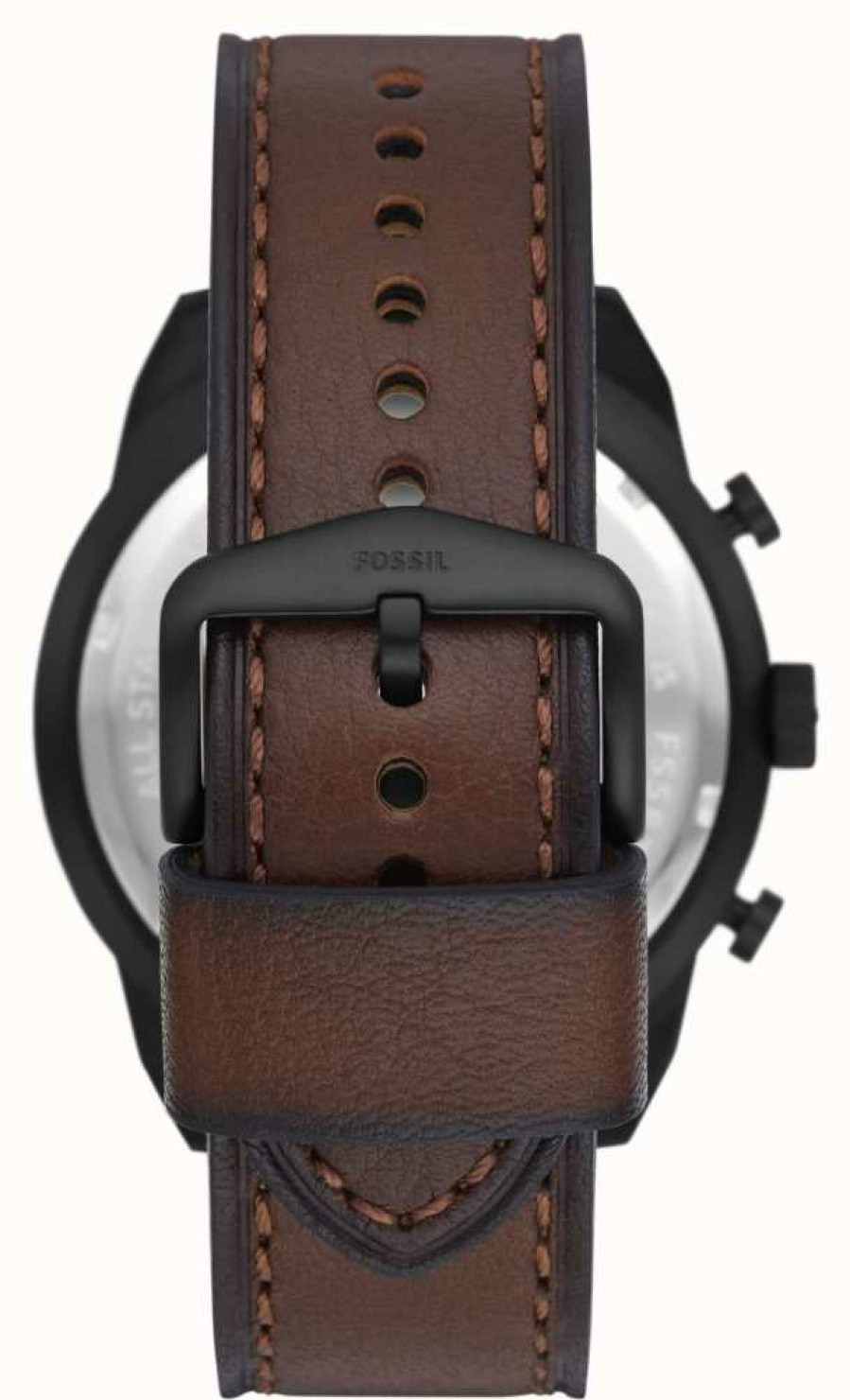 Men'S Fossil | Fossil Men'S Bronson | Brown Chronograph Dial | Brown Leather Strap