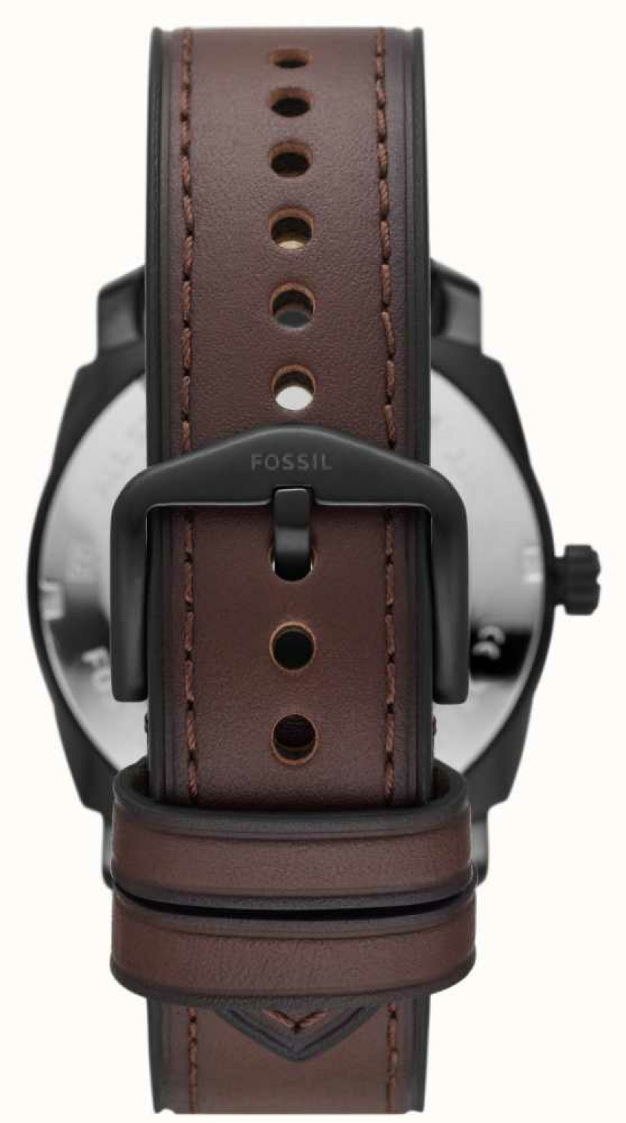 Men'S Fossil | Fossil Men'S Machine | Brown Dial | Brown Leather Strap