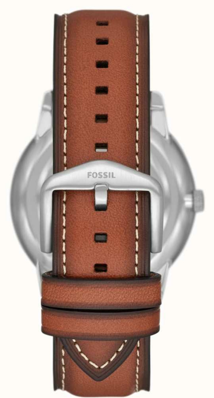 Men'S Fossil | Fossil Men'S Neutra | Blue Chronograph Dial | Brown Leather Strap