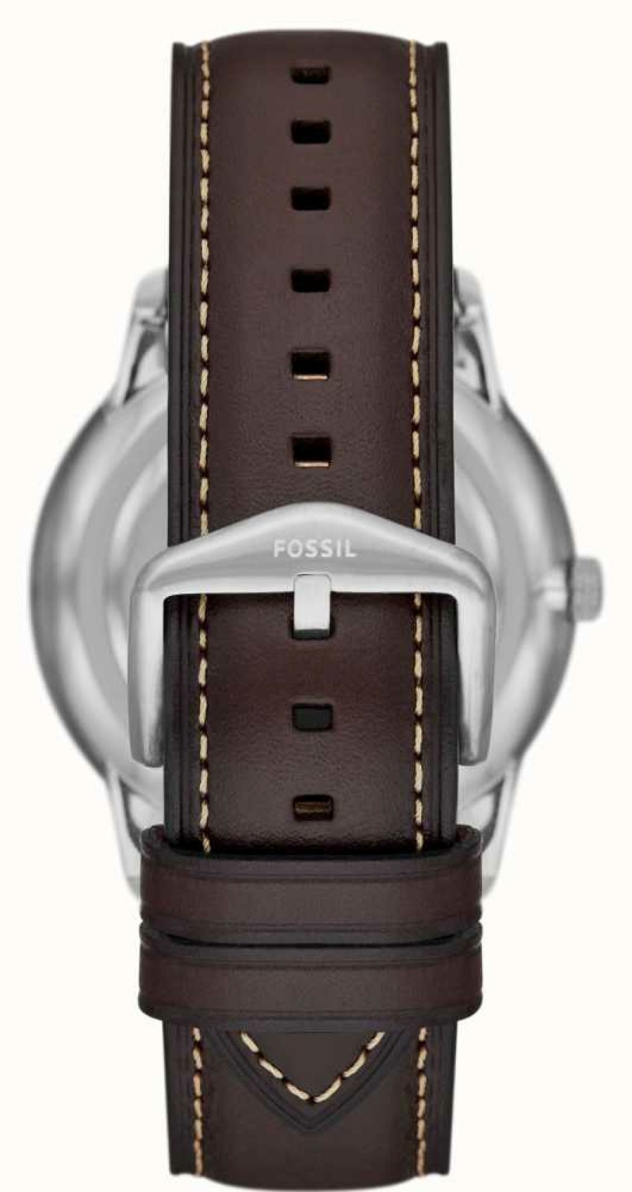 Men'S Fossil | Fossil Men'S Neutra | Silver Chronograph Dial | Brown Leather Strap