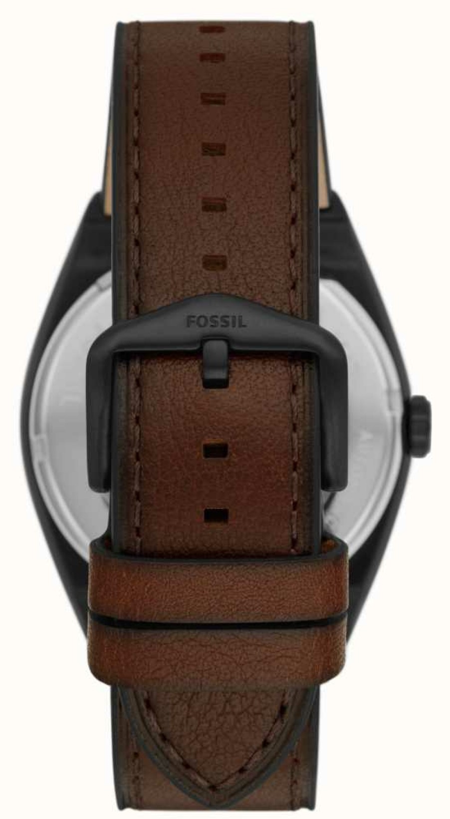 Men'S Fossil | Fossil Men'S Everett Automatic | Open Heart Dial | Brown Leather Strap