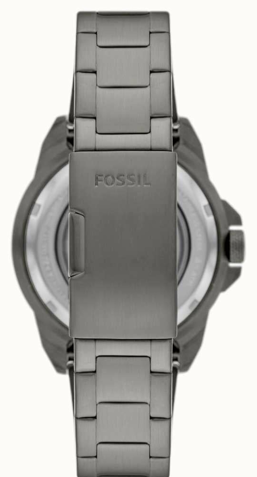 Men'S Fossil | Fossil Men'S Bronson Automatic | Skeleton Dial | Gunmetal Stainless Steel Bracelet