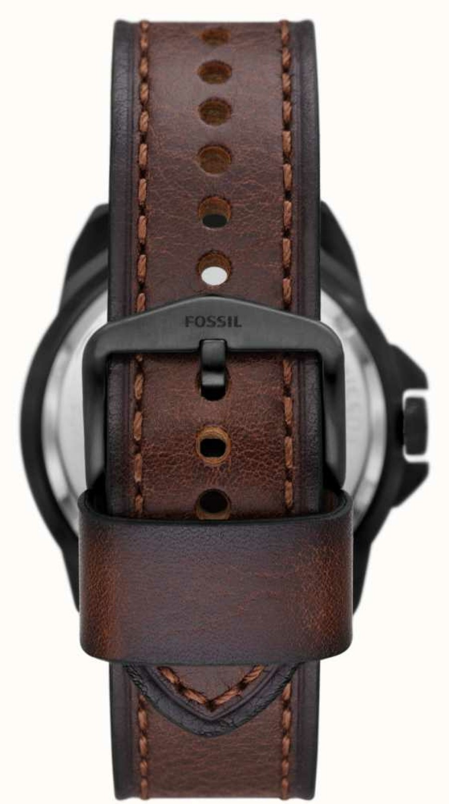 Men'S Fossil | Fossil Men'S Bronson Automatic | Brown Skeleton Dial | Brown Leather Strap