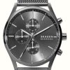 Men'S Skagen | Skagen Men'S Holst Chronograph Grey Watch