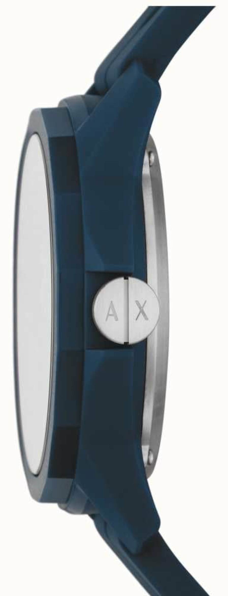 Men'S Armani Exchange | Armani Exchange Automatic | Silver Skeleton Dial | Blue Silicone Strap