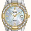 Women'S Citizen | Citizen Women'S Regent 28 Diamond Stainless Steel & Gold Ip Watch