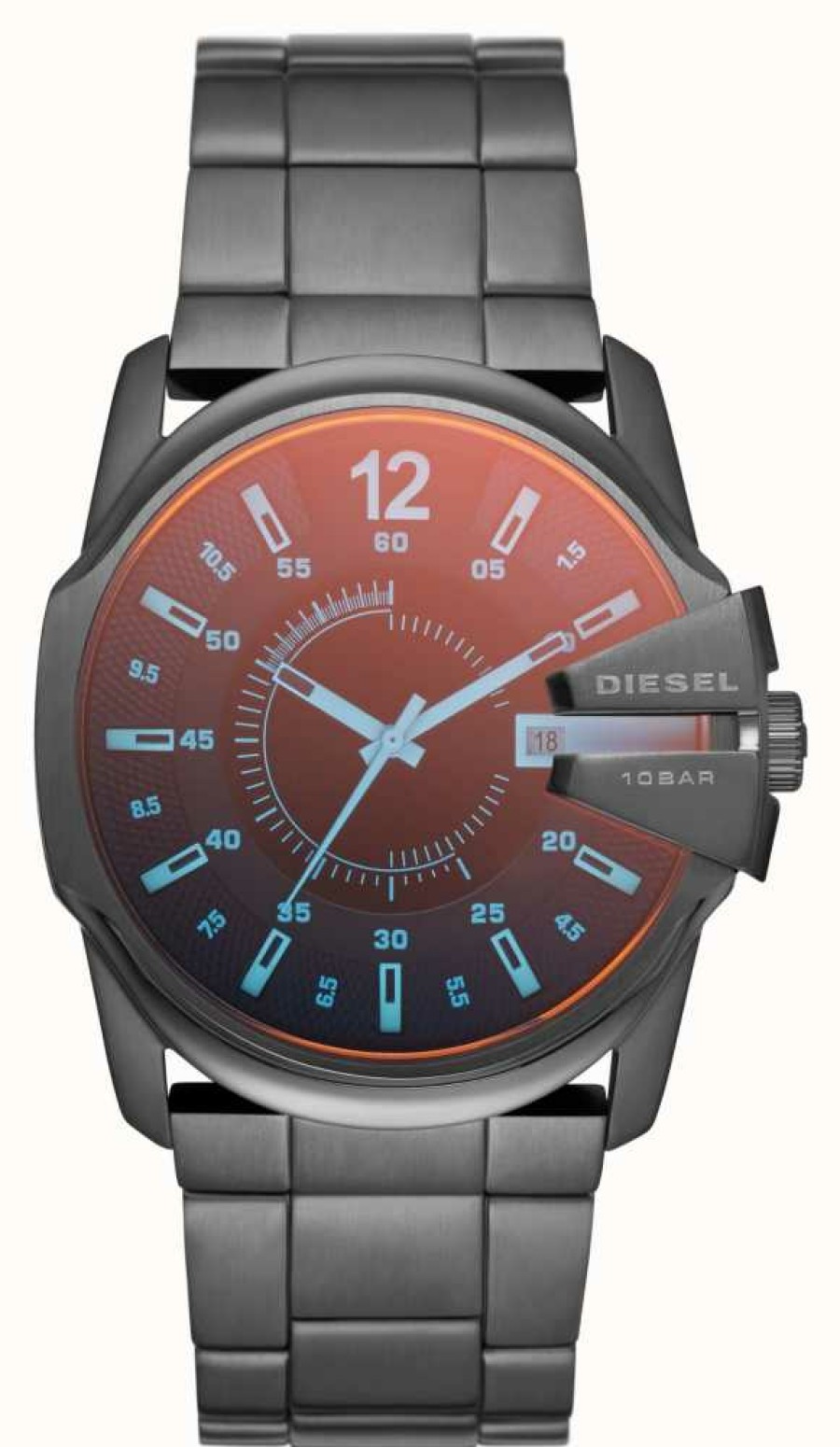 Men'S Diesel | Diesel Chief Series Master Chief Gunmental Toned Watch