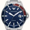 Men'S Emporio Armani | Emporio Armani Men'S | Blue Dial | Stainless Steel Bracelet