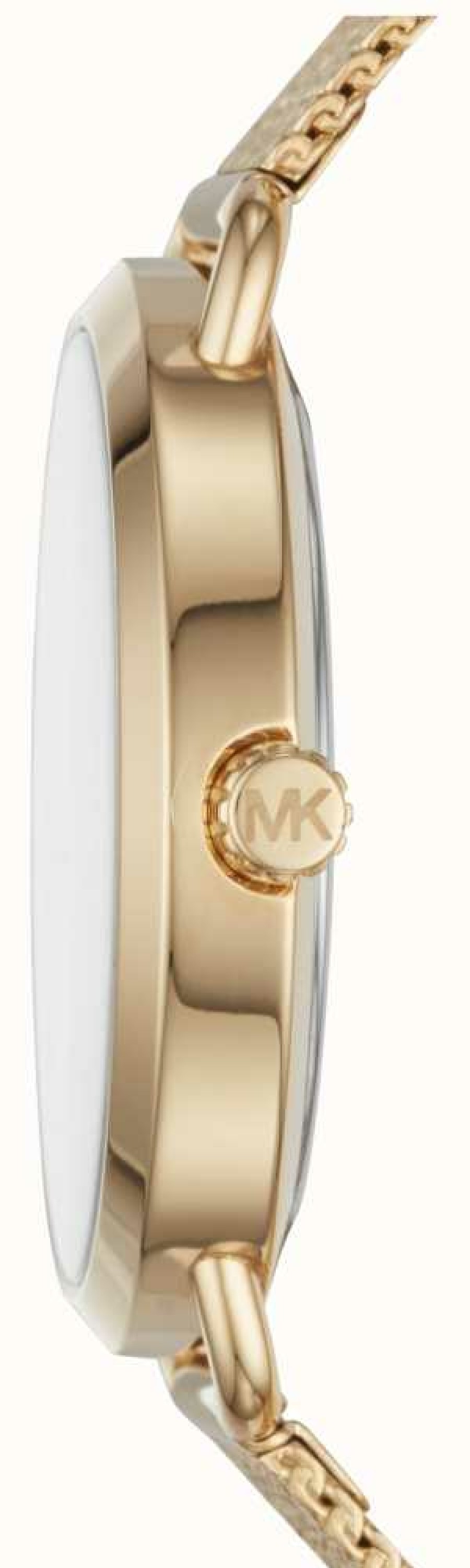 Men'S Michael Kors | Michael Kors Portia Gold-Toned Stainless Steel Watch Crystal Set Dial