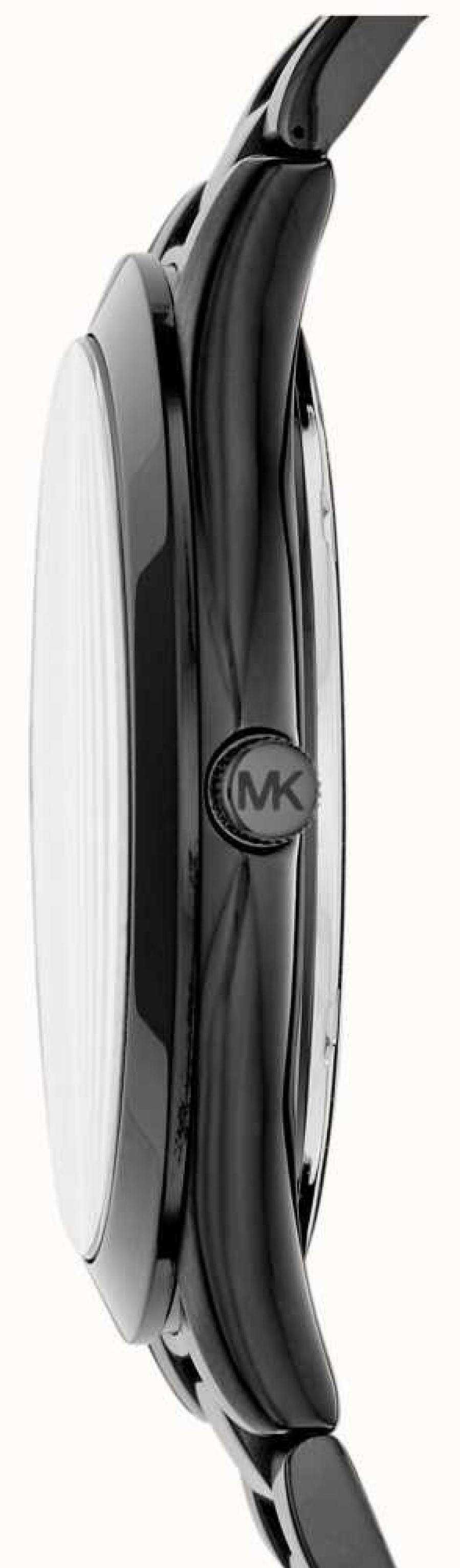 Men'S Michael Kors | Michael Kors Slim Runway Black Monochrome Men'S Watch