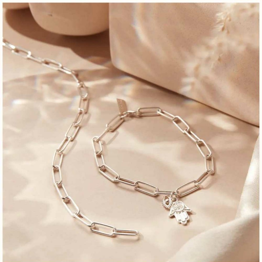 Jewelry ChloBo Jewellery | Chlobo Chain Protection Bracelet | Sterling Silver