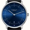 Men'S STERNGLAS | Sternglas Naos Quartz (38Mm) Blue Dial / Black Leather