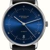 Men'S STERNGLAS | Sternglas Naos Automatic (38Mm) Blue Dial / Black Leather