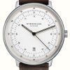 Men'S STERNGLAS | Sternglas Hamburg Quartz (42Mm) White Dial / Brown Leather