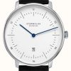 Women'S STERNGLAS | Sternglas Naos Xs Quartz (33Mm) White Dial / Black Leather