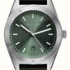 Men'S STERNGLAS | Sternglas Marus Automatic (42Mm) Green Dial / Black Rubber