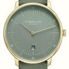 Women'S STERNGLAS | Sternglas Naos Xs Edition Flora Quartz (33Mm) Sage-Green Dial / Sage-Green Leather