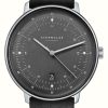 Men'S STERNGLAS | Sternglas Hamburg Automatic (42Mm) Graphite Dial / Black Leather