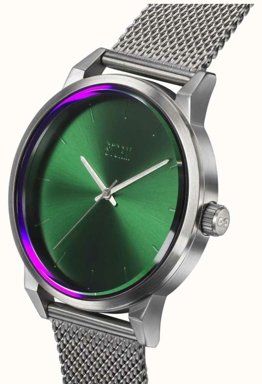 Men'S STORM | Storm Excepto Green Stainless Steel Mesh