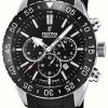 Men'S Festina | Festina Men'S | Black Ceramic Bezel | Black Rubber Strap