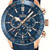 Men'S Festina | Festina Men'S | Blue Ceramic Bezel | Blue Rubber Strap