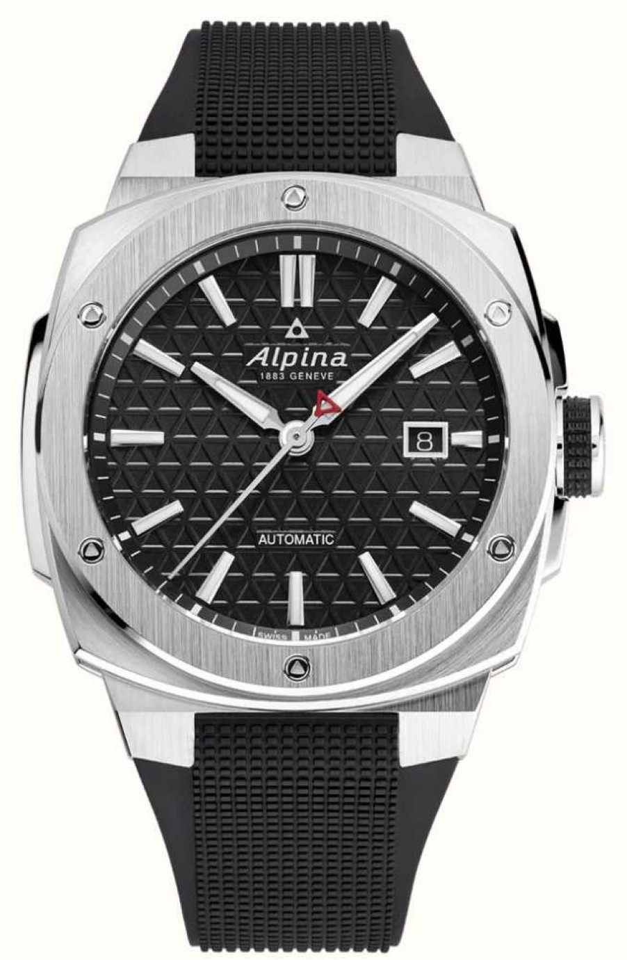 Men'S Alpina | Alpina Alpiner Extreme Automatic (41Mm) Black Dial / Black Rubber