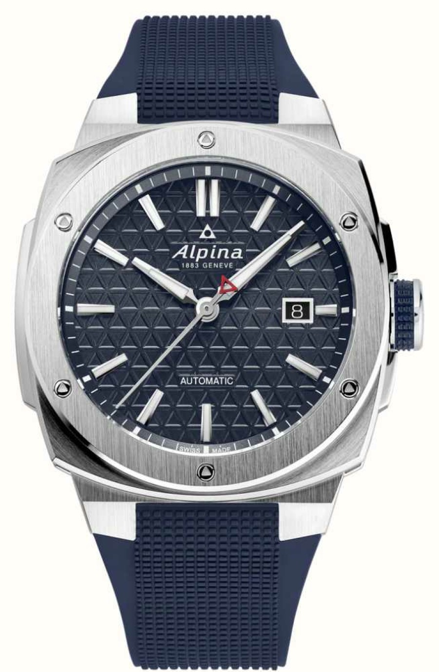 Men'S Alpina | Alpina Alpiner Extreme Automatic (41Mm) Navy Dial / Navy Rubber