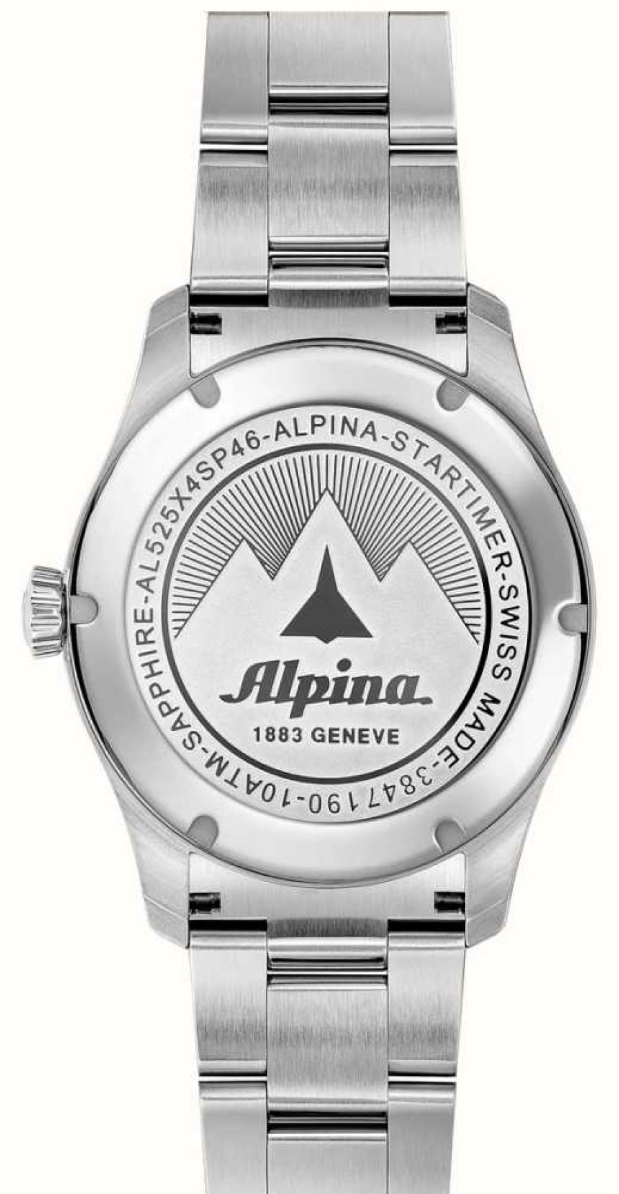 Men'S Alpina | Alpina Startimer Pilot Automatic (41Mm) Black Dial / Stainless Steel