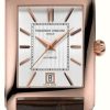 Men'S Frederique Constant | Frederique Constant Classic Carree | Automatic | Silver Dial | Brown Leather