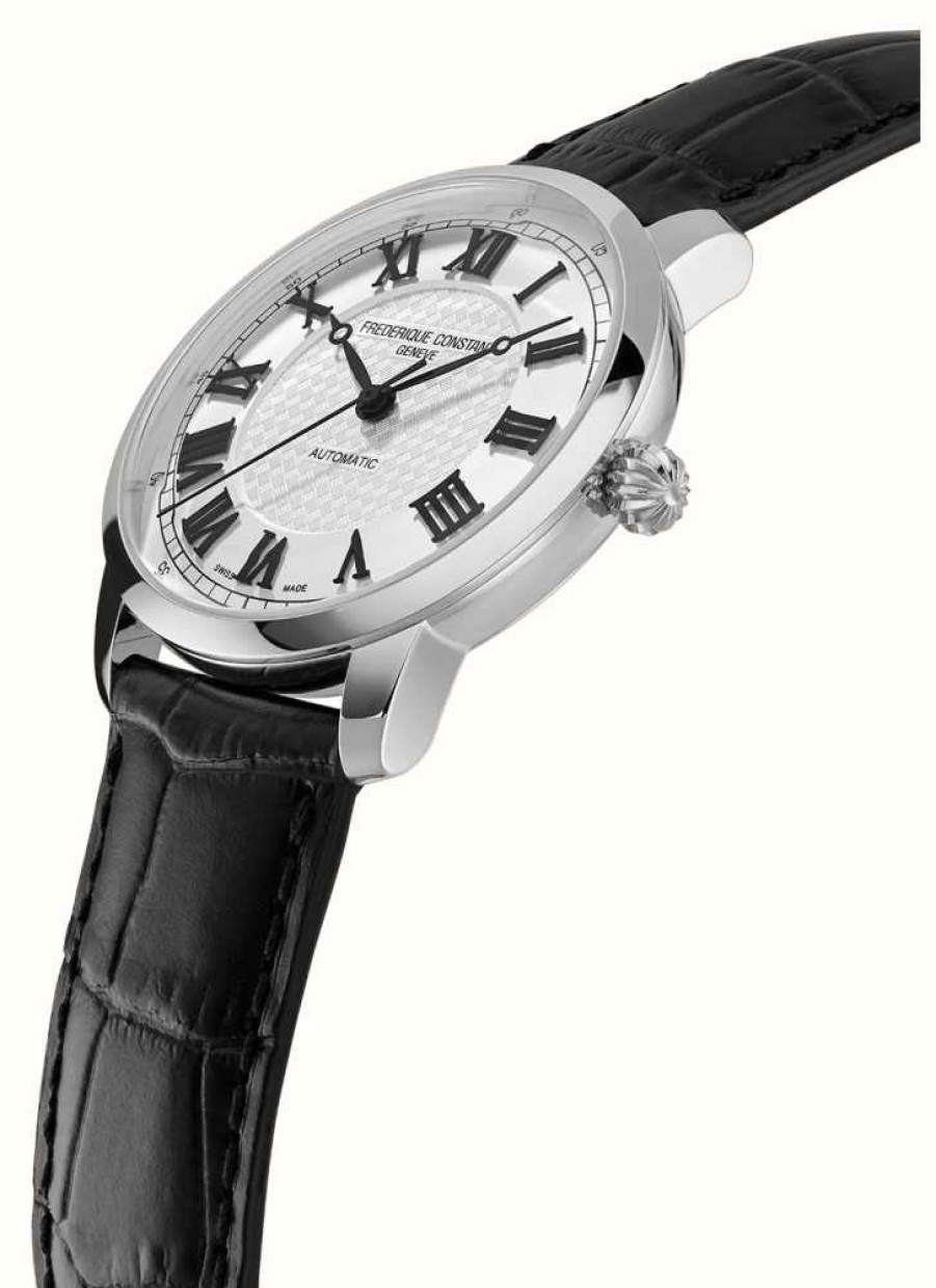 Men'S Frederique Constant | Frederique Constant Classics Premiere Limited Edition (38.5Mm) White Dial / Black Leather Strap