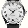 Men'S Frederique Constant | Frederique Constant Classic Index | Automatic | Silver Dial | Black Leather