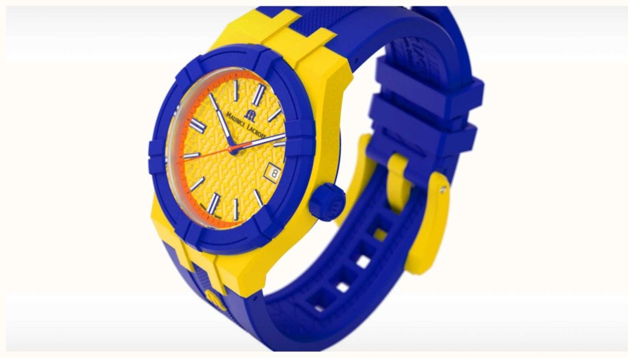 Women'S Maurice Lacroix | Maurice Lacroix Aikon Quartz #Tide Upcycled-Plastic (40Mm) Fiba 3X3 Special Edition