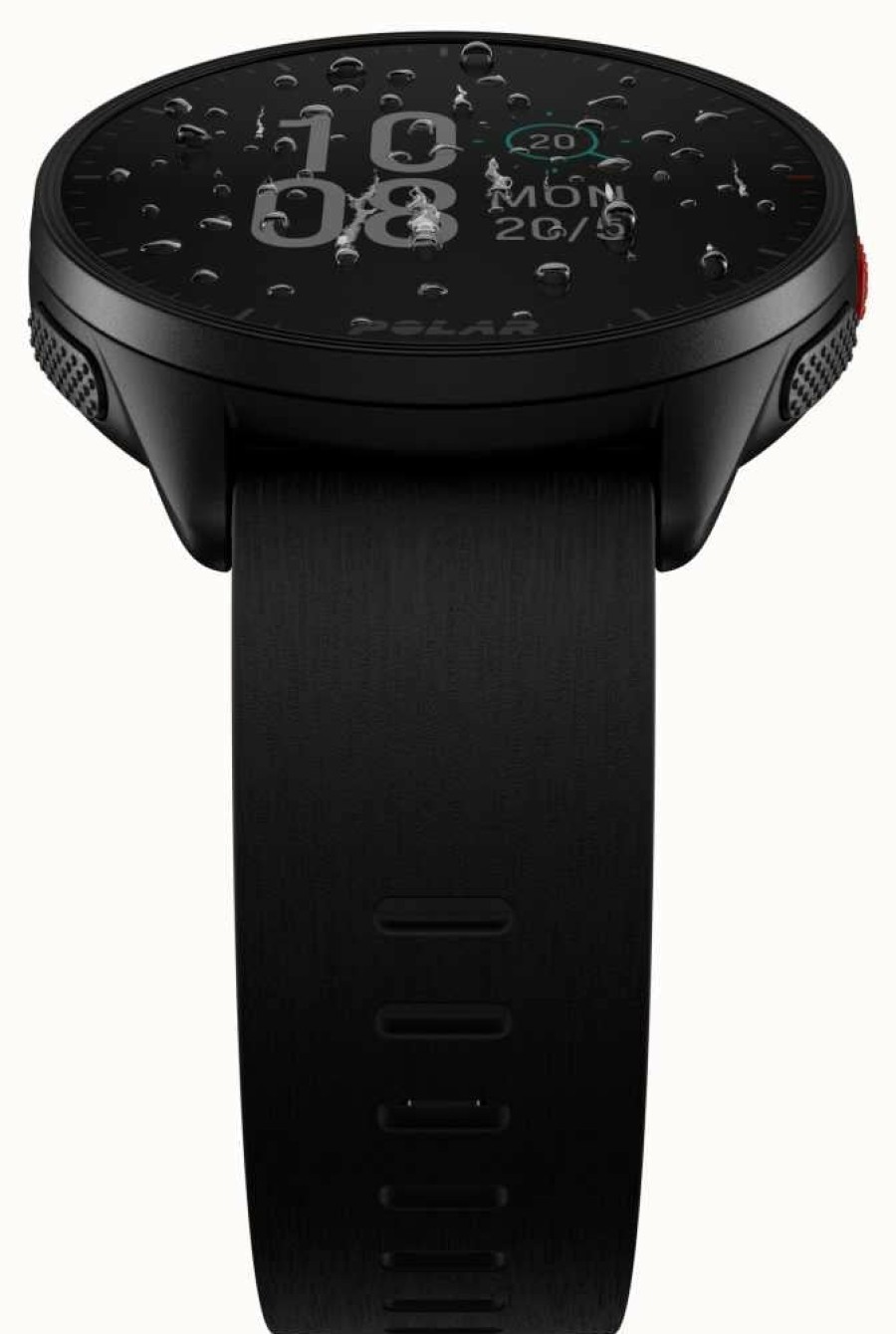 Men'S Polar | Polar Polar Pacer | Black Silicone Strap | S-L