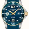 Men'S LONGINES | Longines Hydroconquest Automatic 43Mm Gold And Blue Watch