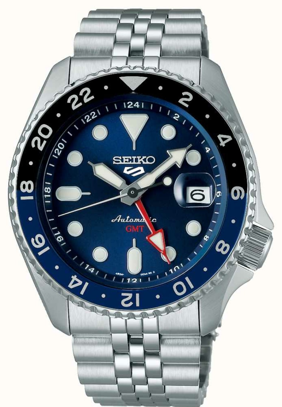 Men'S Seiko | Seiko 5 Sports Style Automatic 'Batman Blueberry' Skx Re-Interpretation