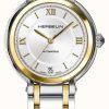 Women'S Herbelin | Herbelin Galet Two Tone Automatic Watch Silver Sunray Dial