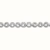 Jewelry James Moore | James Moore Th Silver Rhodium Plated Bezel Set Cubic Zirconia Tennis Bracelet