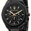 Men'S Maserati | Maserati Men'S Stile | Black Chronograph Dial | Black Stainless Steel Bracelet