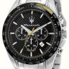 Men'S Maserati | Maserati Men'S Traguardo | Black Chronograph Dial | Stainless Steel Bracelet