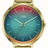 Men'S STORM | Storm Mini Styro Gold Turquoise Watch