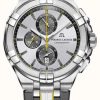 Men'S Maurice Lacroix | Maurice Lacroix Aikon Quartz Chronograph Kotc King Of The Court Special Edition (44Mm) Silver Dial / Grey Rubber