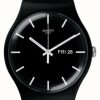 Men'S Swatch | Swatch Mono Black Again Biosourced Case