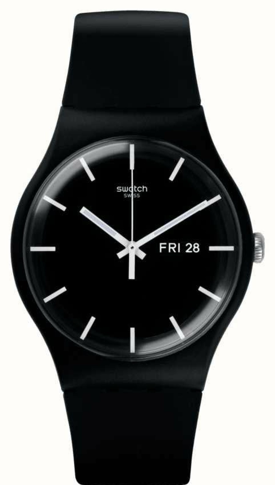 Men'S Swatch | Swatch Mono Black Again Biosourced Case