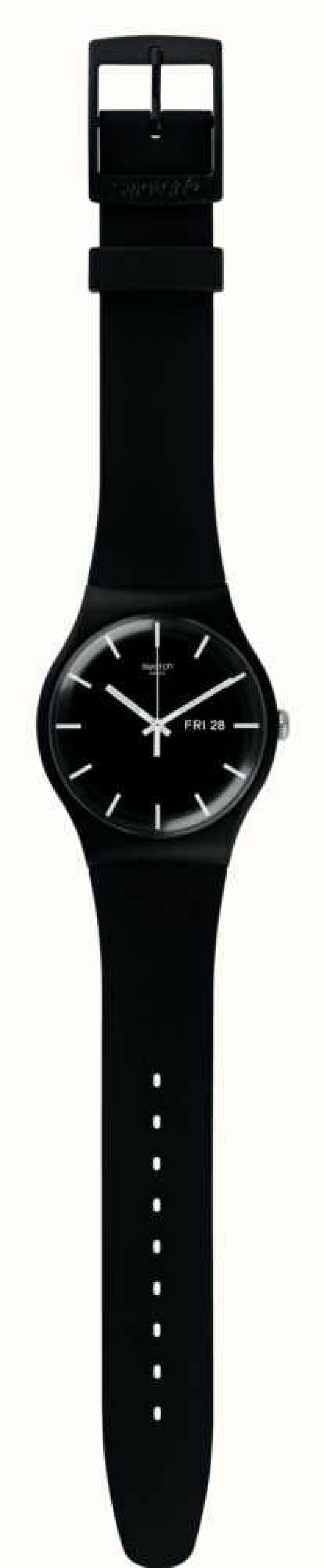 Men'S Swatch | Swatch Mono Black Again Biosourced Case