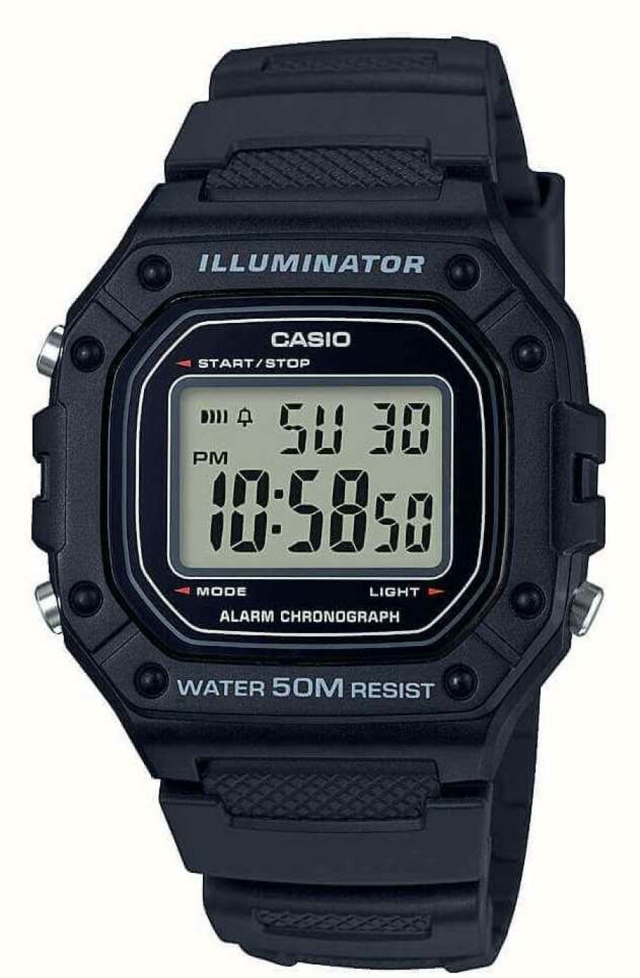 Men'S Casio | Casio Illuminator W-218 Series Digital Watch