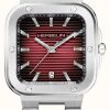 Men'S Herbelin | Herbelin Cap Camarat Red Gradient Rectangular Dial Watch