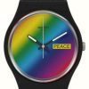 Men'S Swatch | Swatch Flower Power Go With The 'Bow Bioceramic Watch