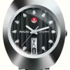 Men'S RADO | Rado Diastar 'The Original Automatic' (35Mm) Black Dial / Hardmetal