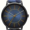 Men'S Armani Exchange | Armani Exchange Blue Dial | Blue Camouflage Strap