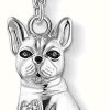 Jewelry Thomas Sabo Jewellery | Thomas Sabo Sterling Silver | French Bulldog | Stone Set | Charm